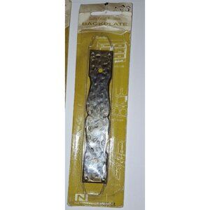 National Lock vintage cabinet hardware backplate lot of 2 NOS‎